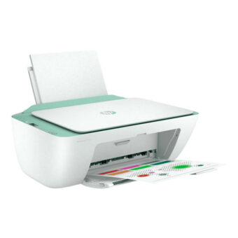 Multifunções Jacto Tinta HP Deskjet 2722e WiFi Fax Movel Branca e Verde 2