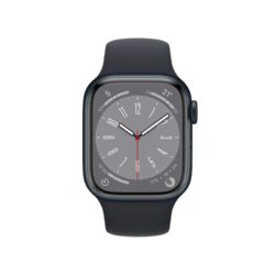 Apple Watch Series 8 GPS Celular 41mm Caixa de Alumínio em Preto MeiaNoite Correia Desportiva Preto MeiaNoite