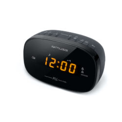 Despertador com Rádio MUSE M-150 Preto Alarme Duplo