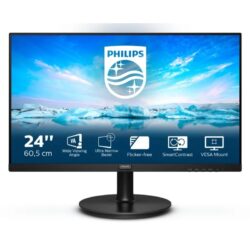 Monitor Philips V-Line 241V8LA 23.8 Full HD Multimédia Preto