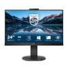 Monitor Professional Philips 243B9H 23.8 Full HD Webcam Multimédia Preto