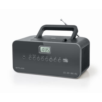 Rádio Portátil com CD USB MP3 MUSE M-28 Preto