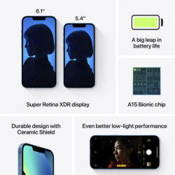 Smartphone Apple iPhone 13 512GB 6.1 5G Azul