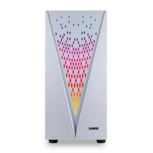 Caixa Gaming ABYSM Danube Kolpa Argb Com Vidro Temperado - Branco