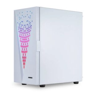 Caixa Gaming ABYSM Danube Kolpa Argb Com Vidro Temperado - Branco