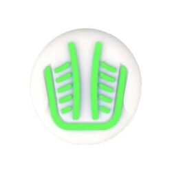 Capa em Silicone + Grips FR-TEC Custom Kit Glow in the Dark para Comando PS5 Verde