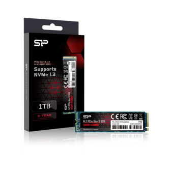 Disco SSD Silicon Power A80 1Tb M.2 NVMe PCie Gen 3x4 3400 Mb s 2280
