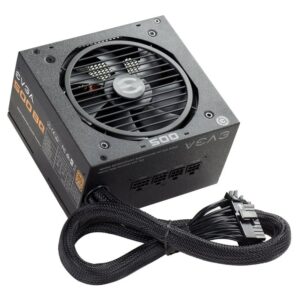 Fonte Alimentação EVGA 500 BQ 500W Ventoinha 12cm 80 Plus Bronze