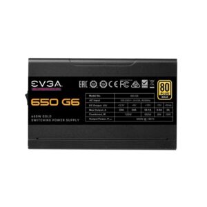 Fonte Alimentação EVGA 650 G6 Supernova 650W Ventilador 13.5cm 80 Plus Gold