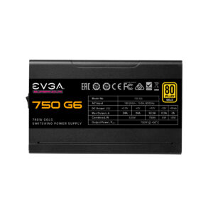 Fonte Alimentação EVGA 750 G6 Supernova 750W Ventoinha 13.5cm 80 Plus Gold