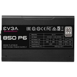 Fonte Alimentação EVGA SuperNova 850 P6 850W Ventoinha 13.5cm 80 Plus Platinum