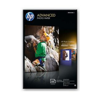 Papel Fotográfico HP Advanced Q8692A 10 x 15cm 250g 100 Folhas Brillante