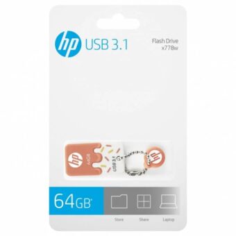 Pen Drive HP 64GB X778W Laranja USB 3.0