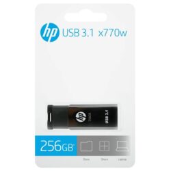 Pen Drive HP X770W 256Gb Usb 3.1 Preta 400Mbs