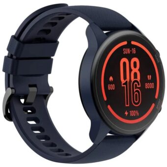 Smartwatch Xiaomi Mi Watch Notificações Frequência Cardíaca GPS Azul