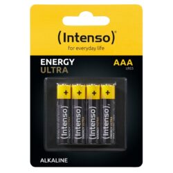 Pilhas Intenso Alcalina energy ultra AAA LR03 Pack-4 Unidades 1.5V 1250mAh