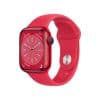 Apple Watch Series 8 GPS 41mm Caixa de Alumínio Vermelha Correia Desportiva Vermelha
