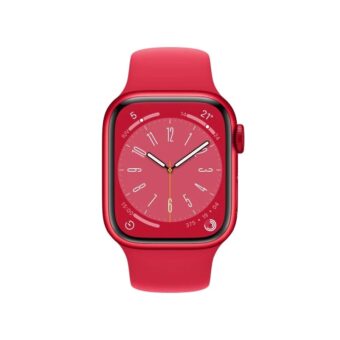 Apple Watch Series 8 GPS 41mm Caixa de Alumínio Vermelha Correia Desportiva Vermelha