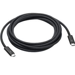 Cabo de Carga Apple Thunderbolt 4 Pro de conector USB Type-C a USB Type-C 3m Preto