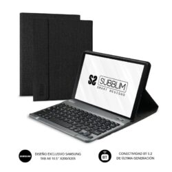 Capa com Teclado Subblim KeyTab Pro BT para Tablets Samsung Galaxy A8 X200 205 Preto - Teclado ES