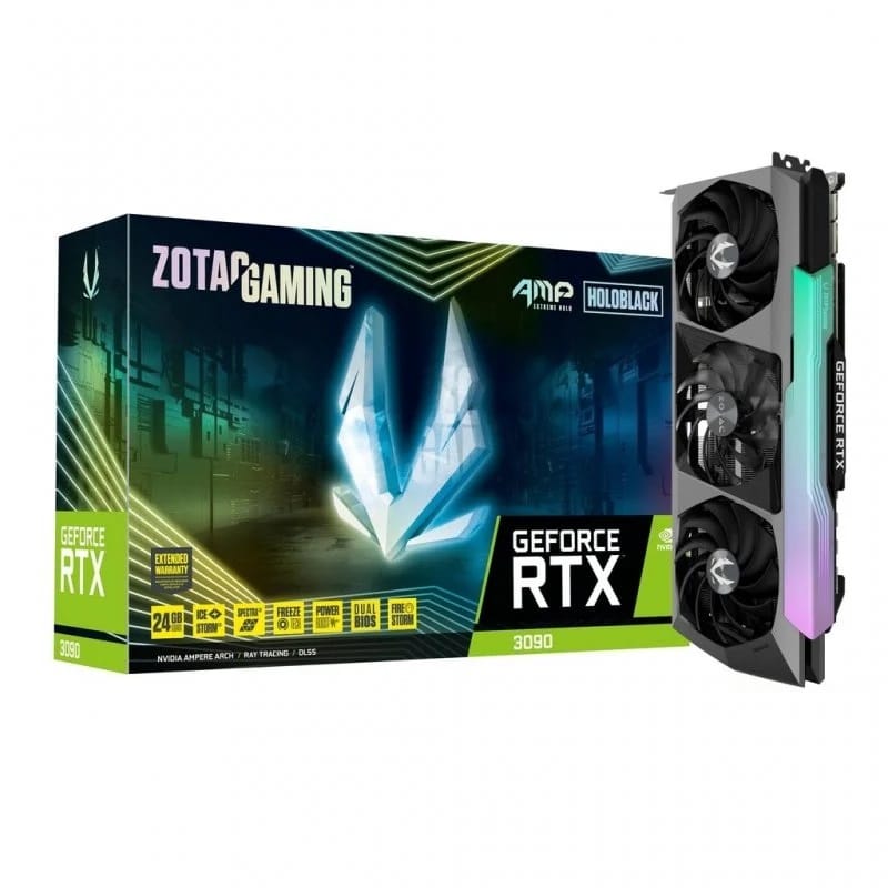 Placa Gráfica Zotac Gaming GeForce RTX 3090 AMP Extreme Holo 24Gb GDDR6X