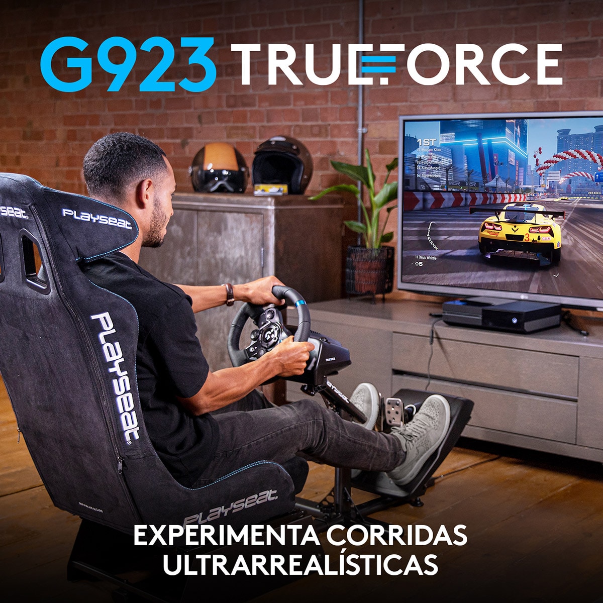 Kit de pedal de volante para jogos de corrida, simulador de