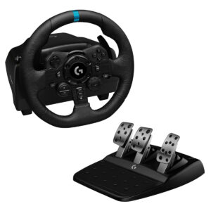 Simulador Volante com Pedais Logitech G923 Trueforce Compatível com PS4 PS5 PC
