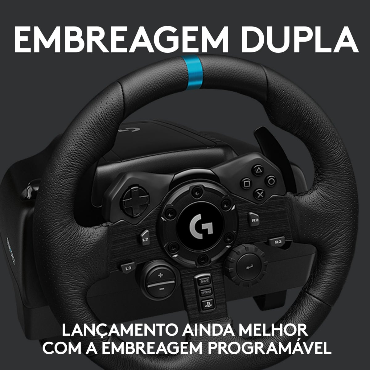 Volante Logitech G29 Driving Force e Pedais com Force Feedback para PS5, PS4,  PS3 e PC em 2023