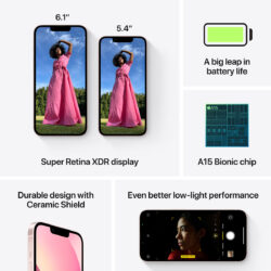 Smartphone Apple iPhone 13 128Gb 6.1 5G Rosa