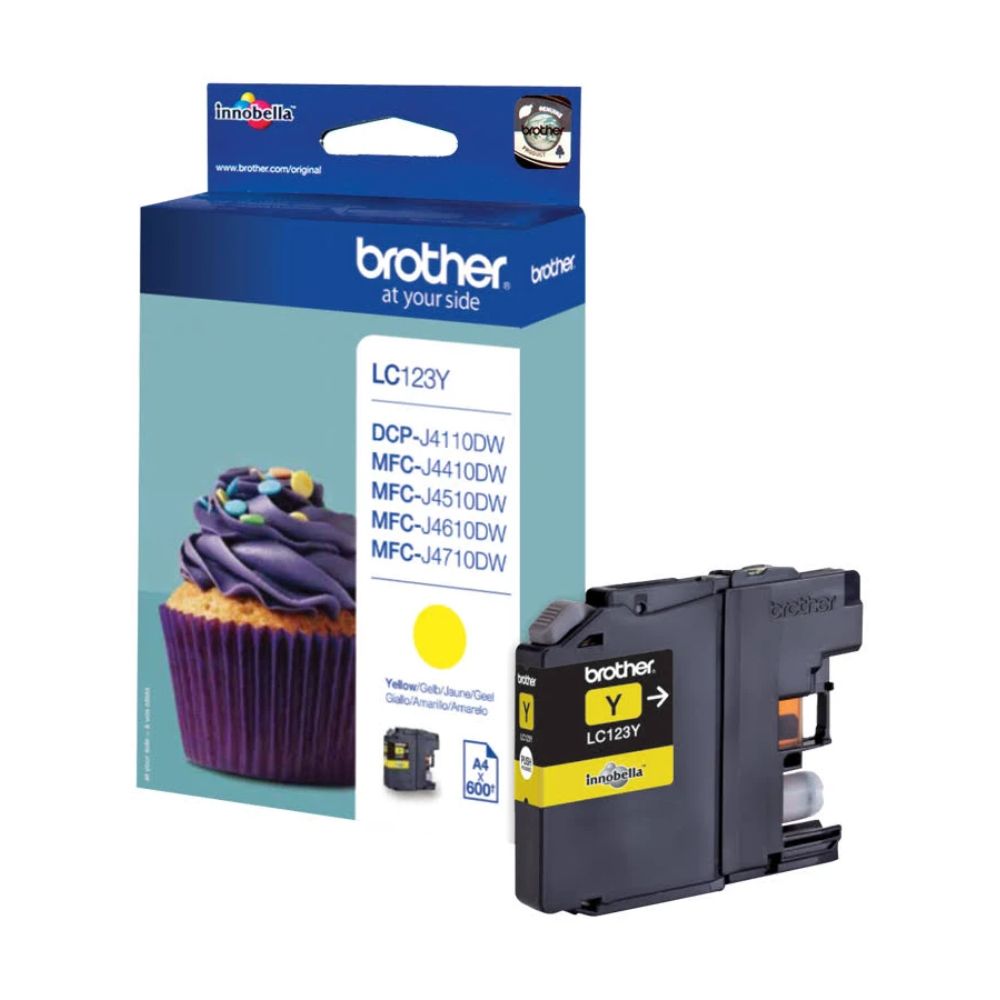 Tinteiro Original Brother LC-123Y Amarelo
