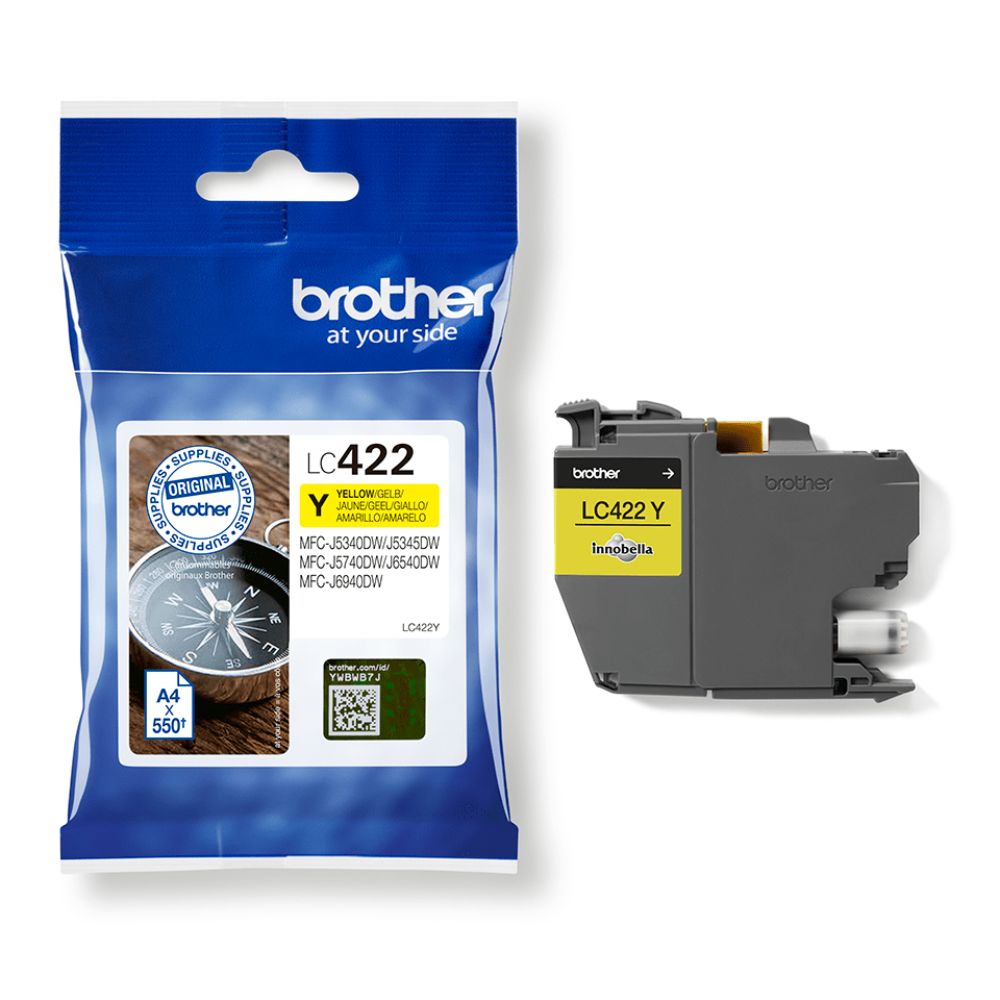 Tinteiro Original Brother LC422Y Amarelo - Image 2
