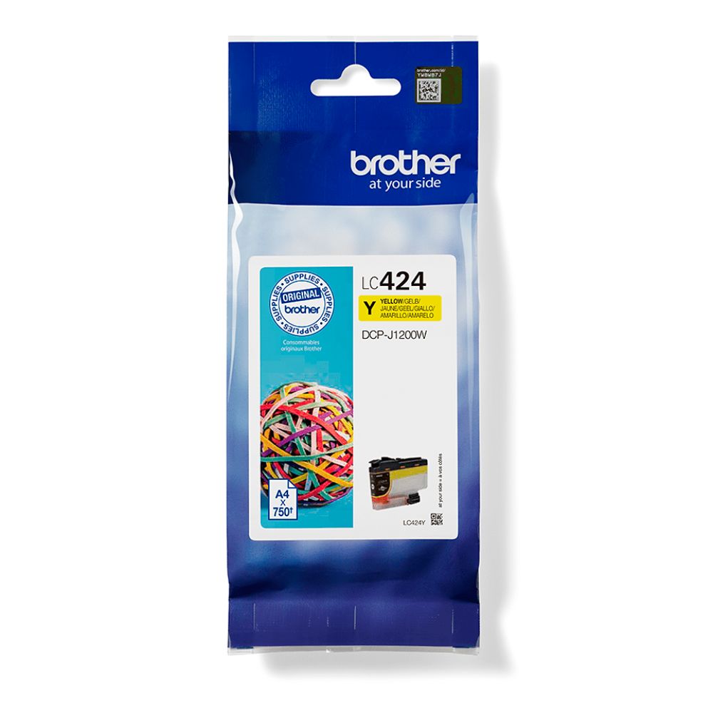 Tinteiro Original Brother LC424Y Amarelo - Image 3