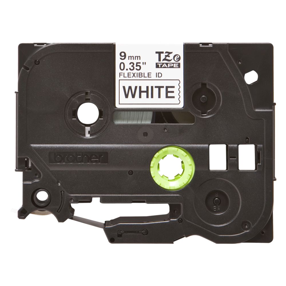 Fita Original Brother TZeFX221 Laminada Flexível Texto Preto em Fundo Branco 9mm x 8 metros - Image 3