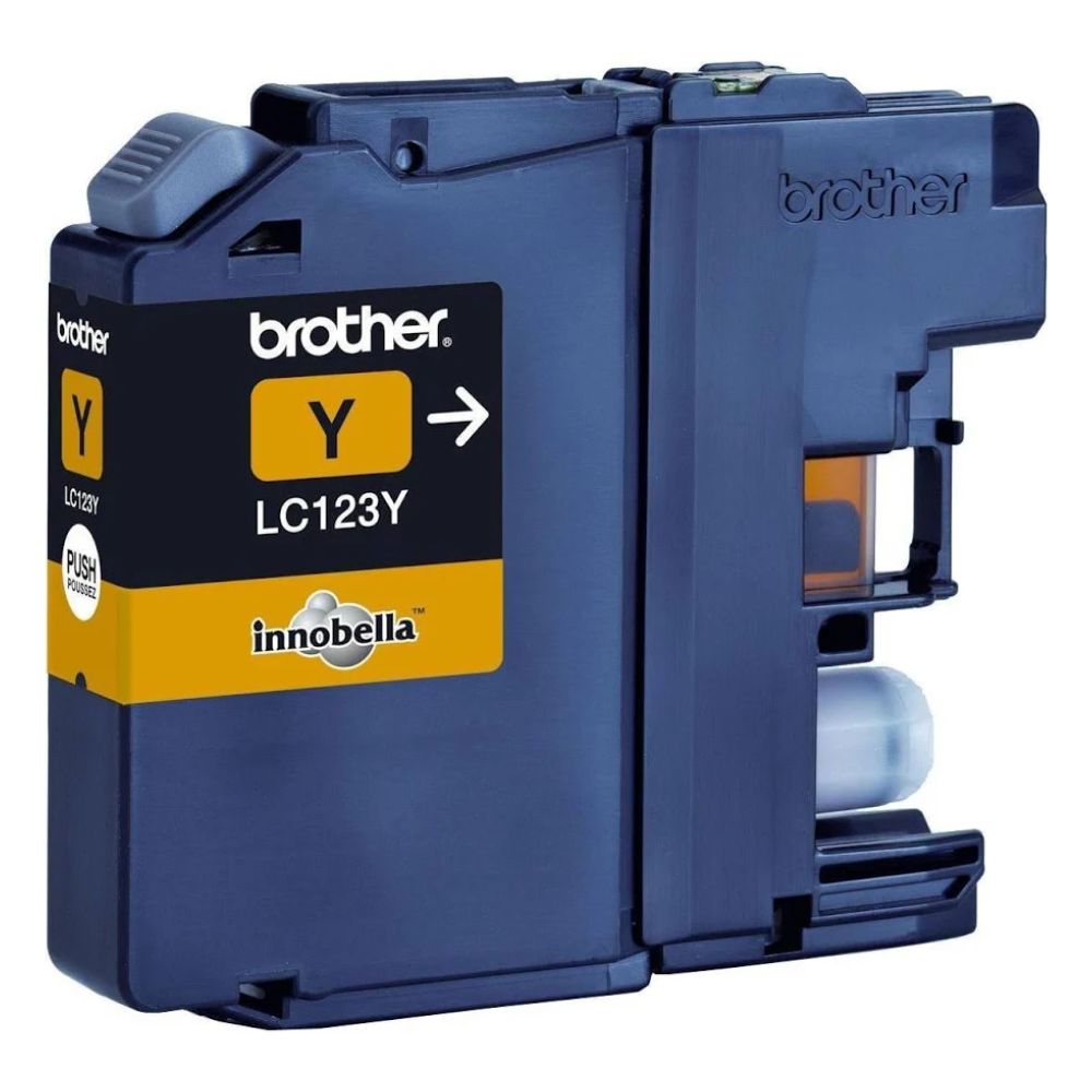 Tinteiro Original Brother LC-123Y Amarelo - Image 2