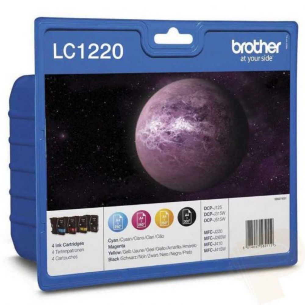 Tinteiro Original Multipack Brother LC1220 Ciano Magenta Amarelo Preto - Image 2