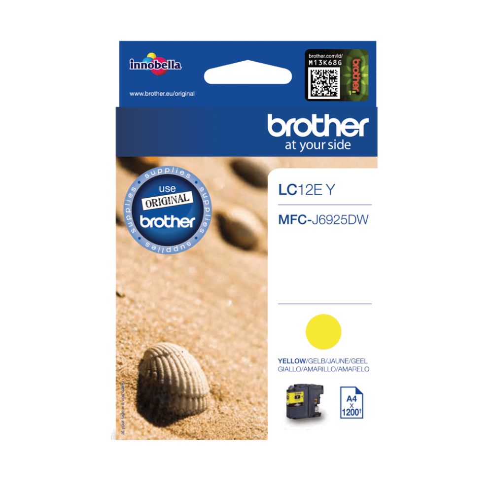 Tinteiro Original Brother LC12EY Amarelo - Image 2