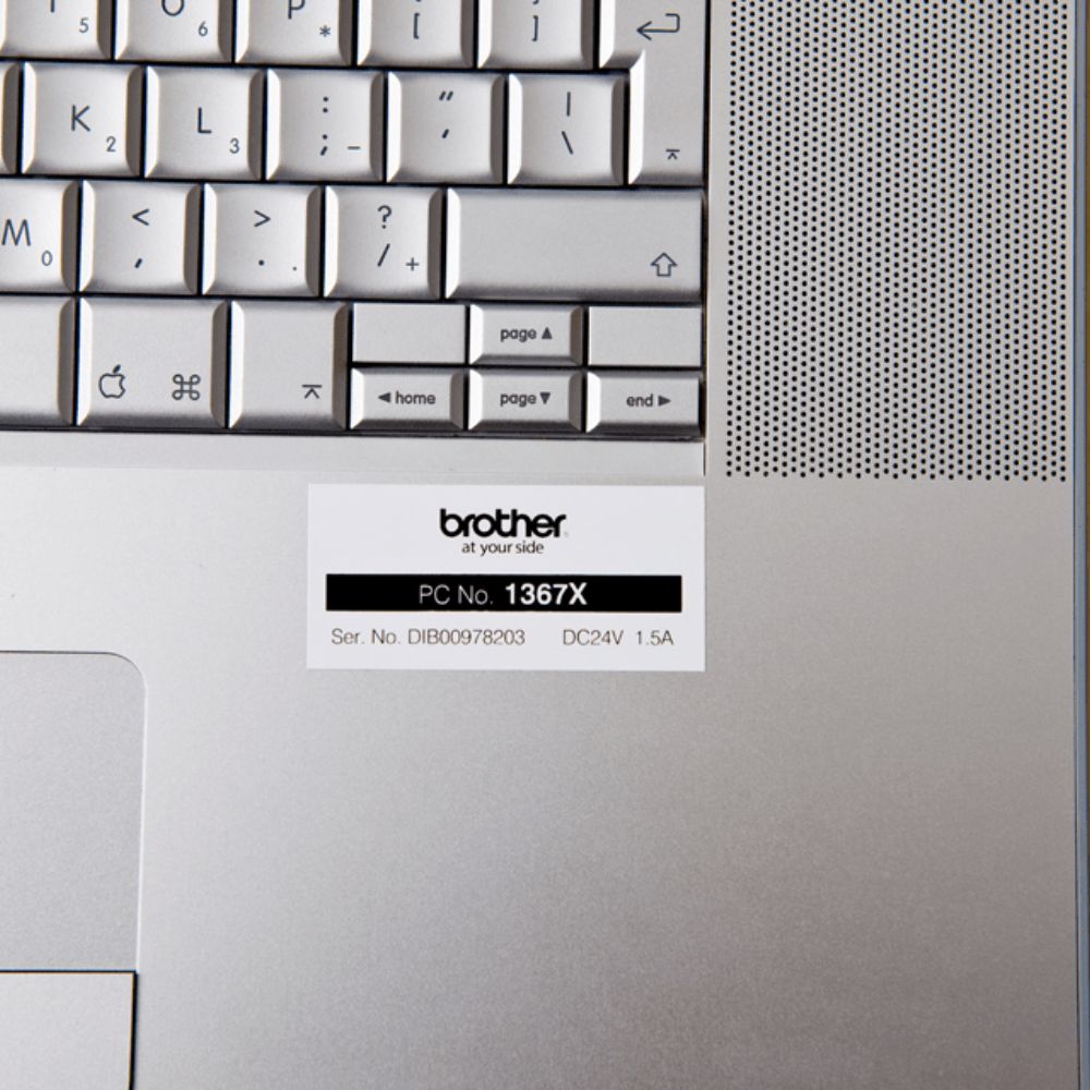 Fita Original Brother TZe-251 Laminada Texto Preto em Fundo Branco 24mm x 8 metros - Image 3