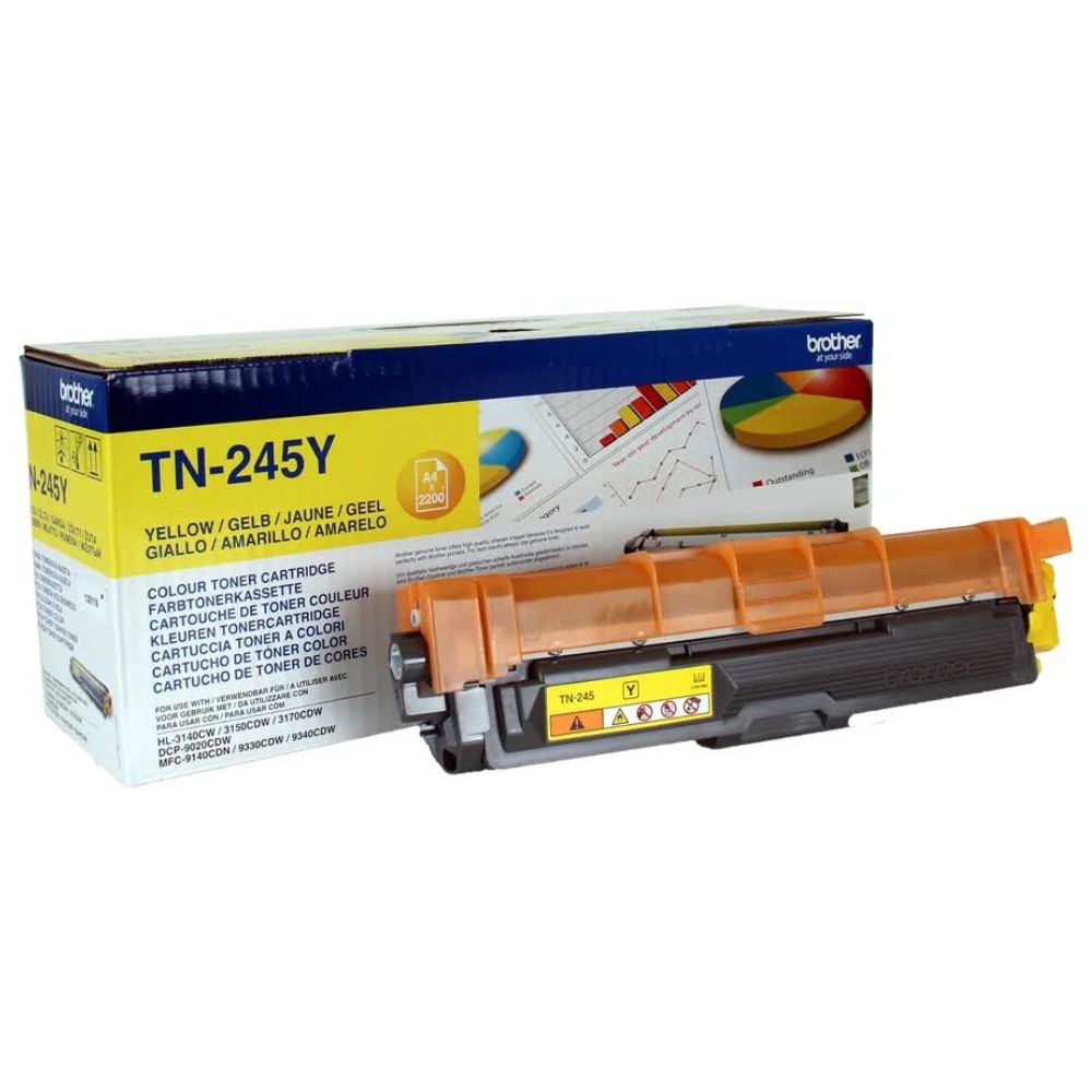 Toner Original Brother TN-245Y Alta Capacidade Amarelo