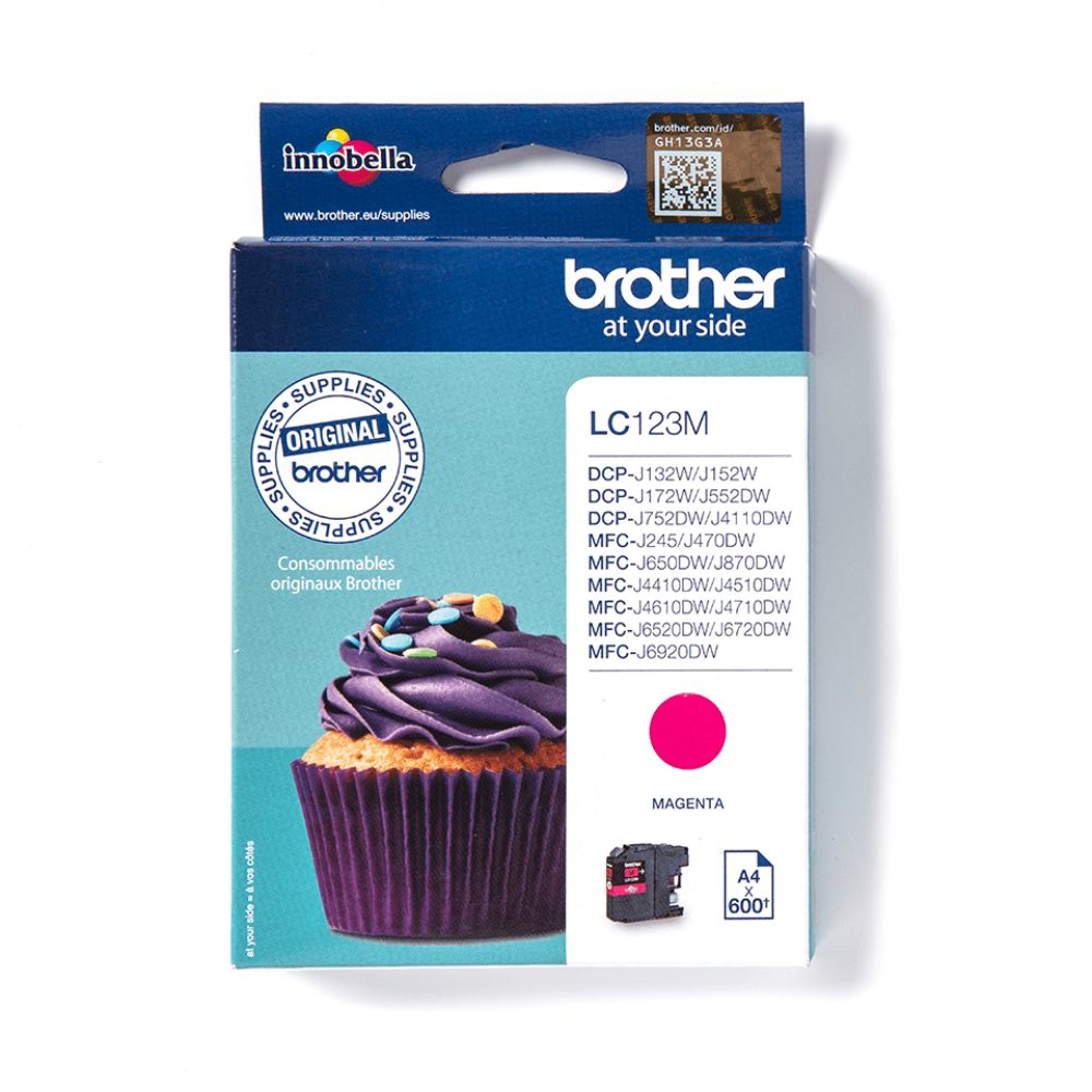 Tinteiro Original Brother LC-123M Magenta - Image 2