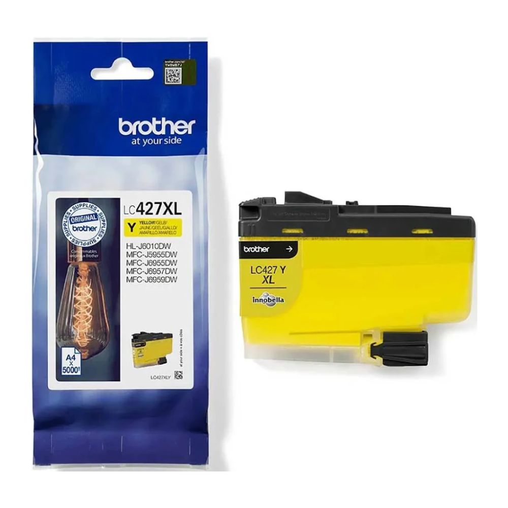 Tinteiro Original Brother LC-427 XL Alta Capacidade Amarelo - Image 2