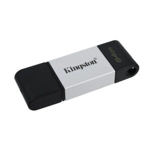 Pen Drive Kingston 64Gb DataTraveler DT80 Usb C 3.2 Cinza
