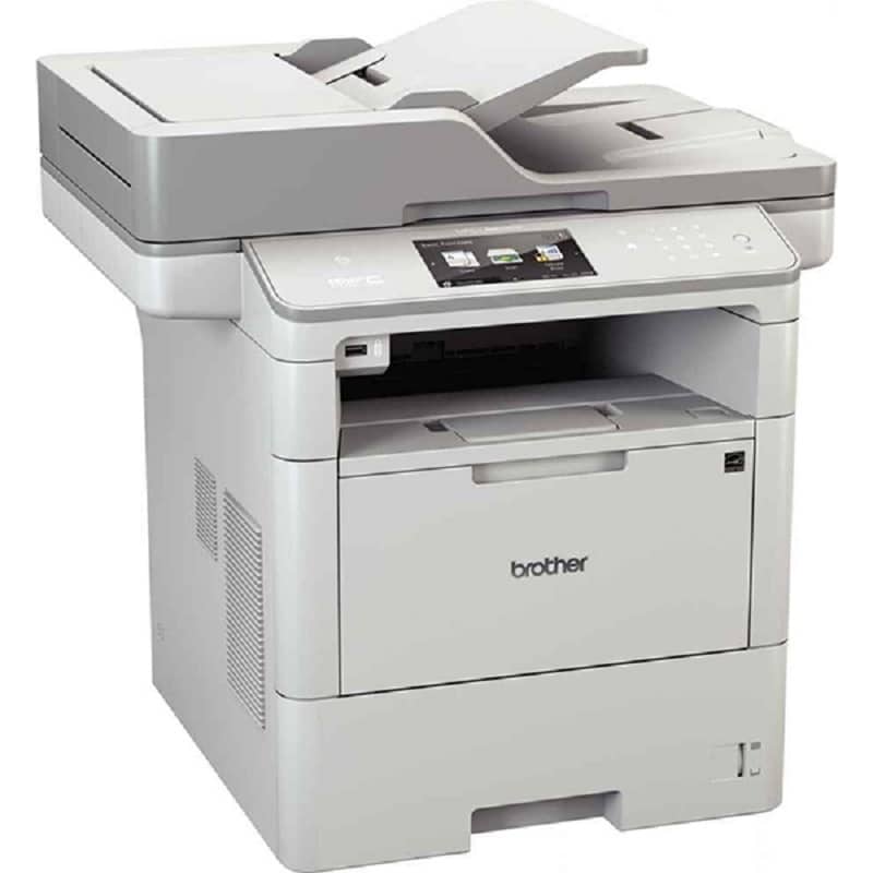 Impressora Multifunções Laser Mono Brother MFC-L6900DW WiFi Duplex Fax 50ppm Branca