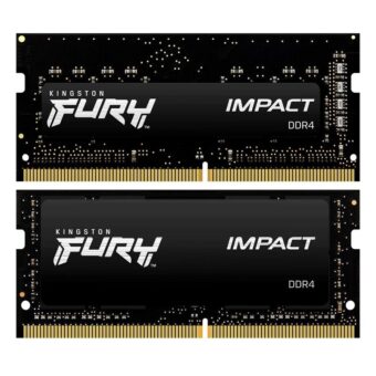 Memória So-Dimm DDR4 Kingston 16Gb Kit 2x8GB Fury Impact 2666MHz CL15