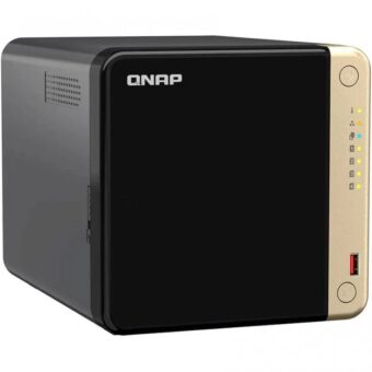 NAS QNAP TS-464-4G 4 Baías 3.5- 2.5 4GB DDR4 Formato Torre