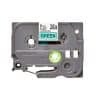 Fita Original Brother TZe721  Laminada Texto Preto em Fundo Verde   9mm x 8 metros