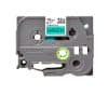 Fita Original Brother TZe741  Laminada Texto Preto em Fundo Verde 18mm x 8 metros