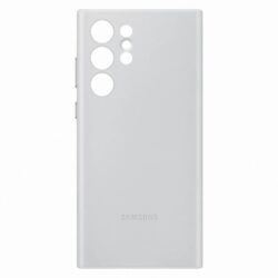 Capa Smartphone Samsung Galaxy S22 Ultra Pele Cinzenta Clara