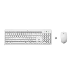 Conjunto Teclado + Rato HP 230 Wireless Branco