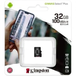 Micro SD Kingston CANVAS Select Plus 32GB microSD HC Class 10 100MBs