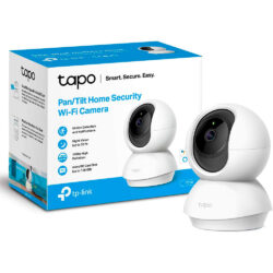 Câmara Segurança Tp-Link TC70 Full HD WiFi Pan-Tilt Smart Home Night Vision Live Remoto Tapo app